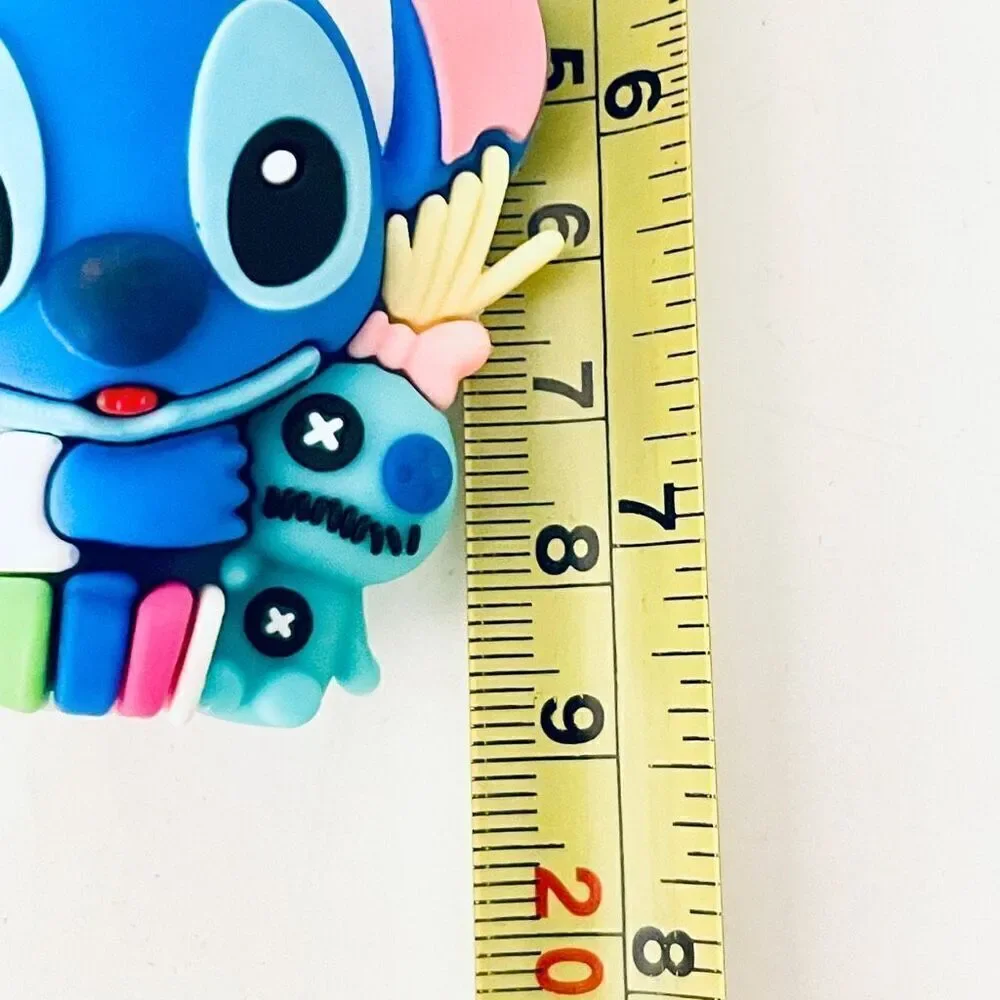 NWT Disney We love Stitch Voodoo Doll Blue Wristlet Key holder Keyring Keychain